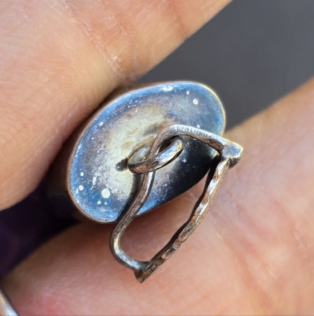 *Rare* Grape Agate Cluster Organic Solid 925 Ster… - image 8